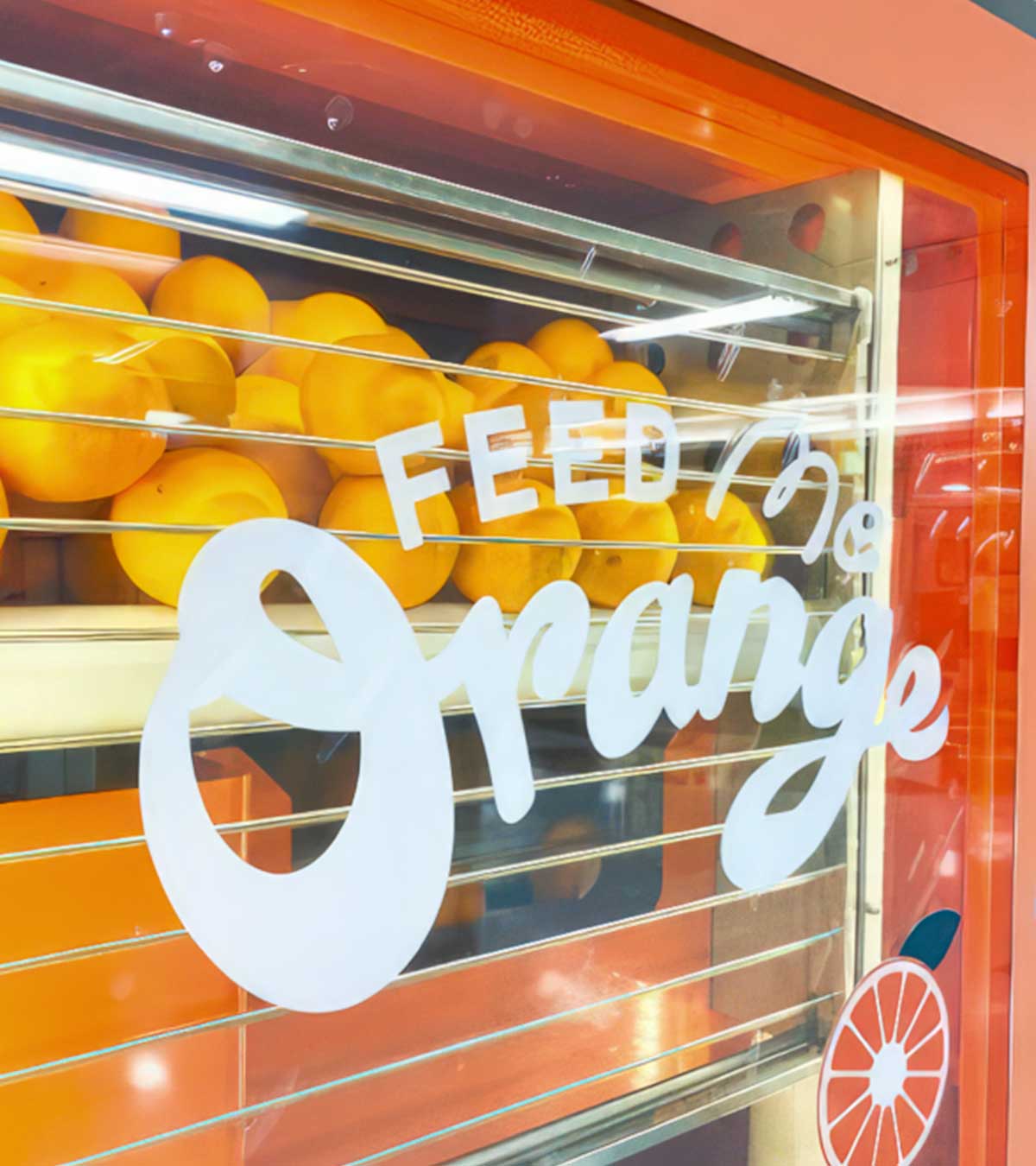 Feed ME Orange vending machine picture